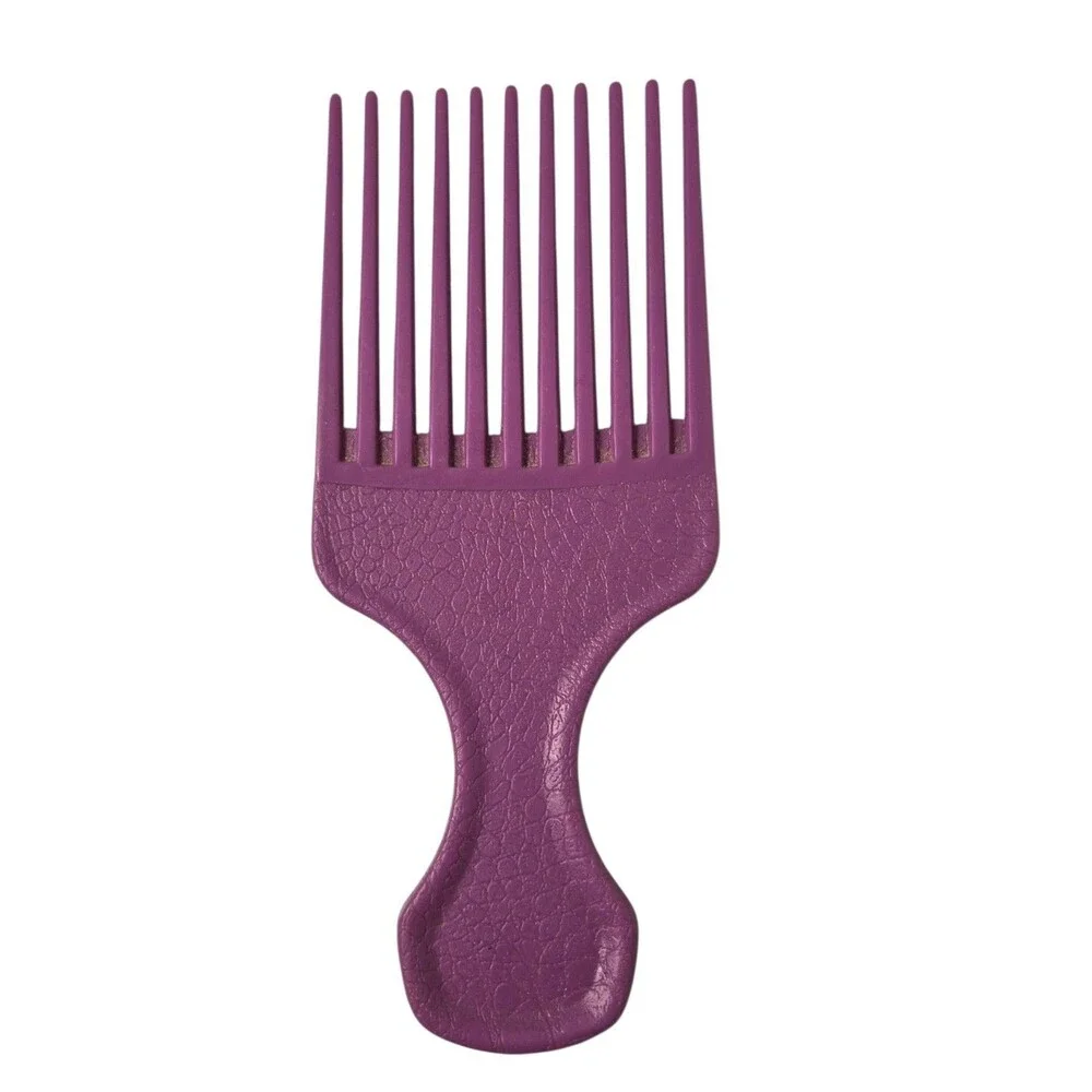 Vintage Goody Plastic Purple Comb Hair Pick Comb Lift Crocodile